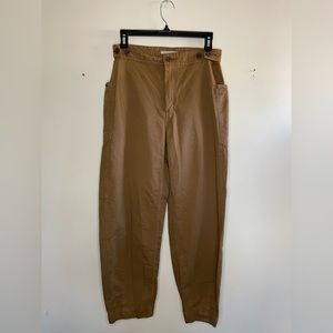 Everlane Pants Women Size 4 Fatigue Barrel Pant Brown Pockets